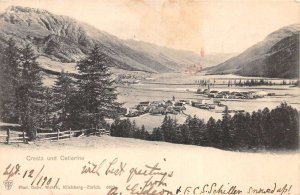 Celerina Switzerland Birds Eye View Vintage Postcard AA62334