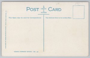 Stowe Vermont~Looking Toward Mt Mansfield~Vintage Postcard