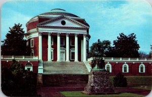 Rotunda Univeristy Virginia Charlottesville VA Thomas Jefferson Postcard VTG UNP