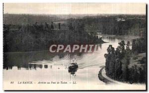 Postcard Old Bridge at La Rance Arive Taden Boat