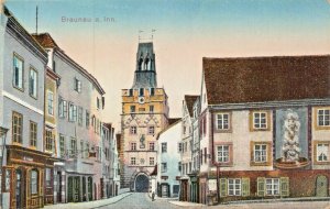 BRAUNAU am INN AUSTRIA~VILLAGE VIEW POSTCARD