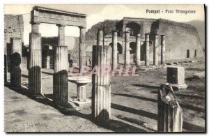 Old Postcard Pompei Foro Triangolare