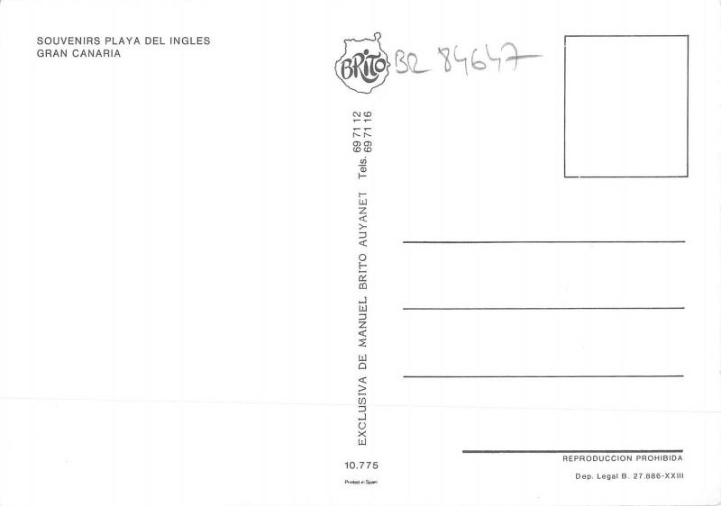 BR84647 playa del ingles gran canaria spian