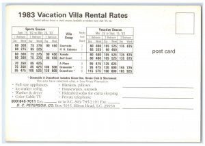 1983 Vacation Villas On Hilton Head Island South Carolina SC, Multiview Postcard