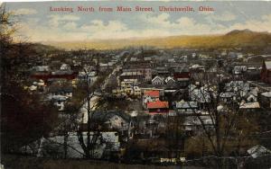 F16/ Uhrichsville Ohio Postcard c1910 Birdseye Main St North 1