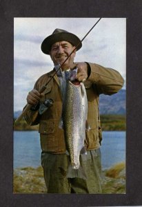 AK Fishing Rainbow Trout Katmai National Monument Anchorage Alaska Postcard Fish