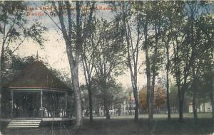 RUTLAND, Illinois  IL   Band Stand & SCHOOL HOUSE  1921    Postcard