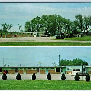 c1960s Grand Island, Nebr. Circle B Motel Multi View Chrome Postcard NE A231