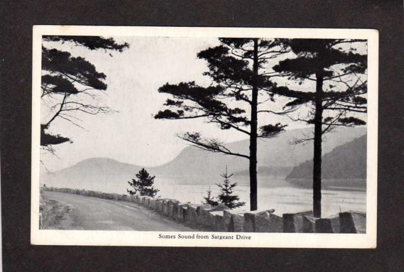 ME Acadia National Park Mt Desert Island Somes Sound Bar Harbor Maine Postcard