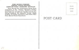 Ford Motor Company Dearborn, Michigan, USA Postcard