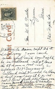 Clinton ME Iron Bridge in 1908 Postcard