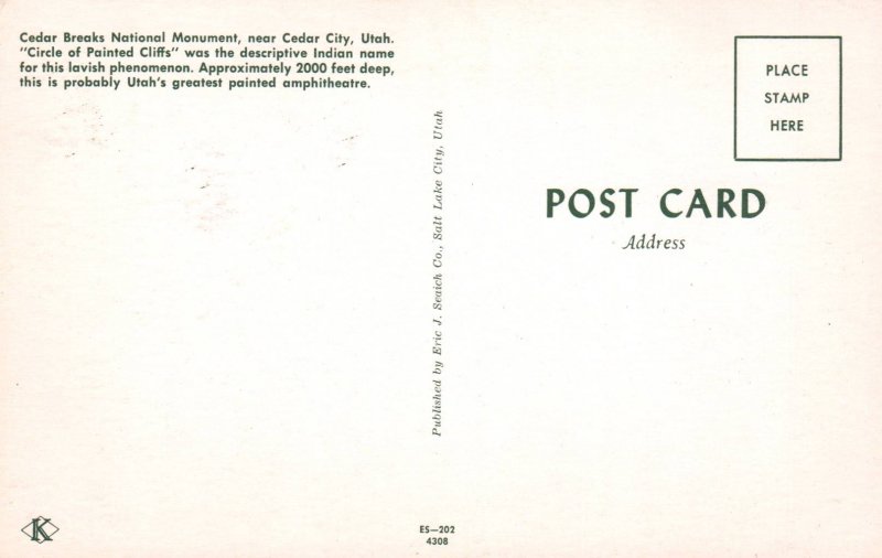 Cedar Breaks National Monument near Cedar City,UT