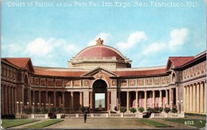 VINTAGE POSTCARD PANAMA-PACIFIC INTERNAT'L EXPO 1915 THE COURT OF PALMS