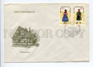 421607 EAST GERMANY GDR 1964 year Thuringia native dress First Day COVER