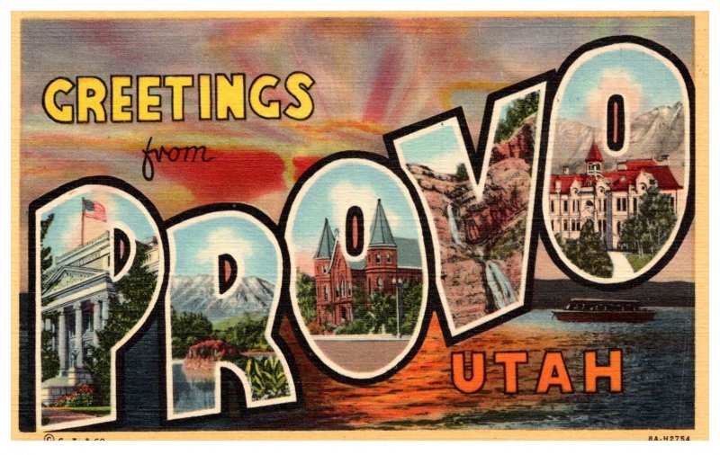 Utah  Provo , LARGE LETTER