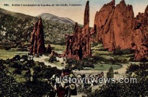 Indian Ceremonies - Garden of the Gods, Colorado CO  