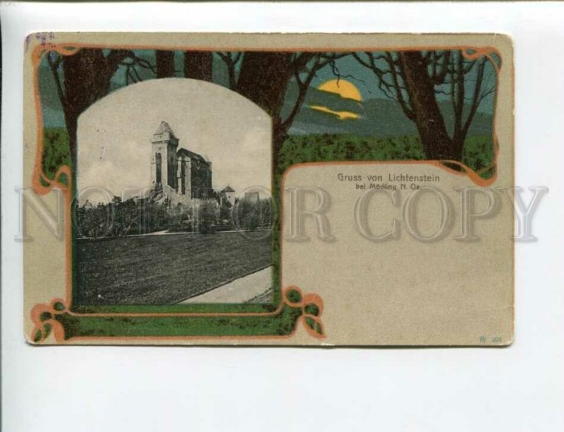 3173101 GRUSS von LICHTENSTEIN bei Modling N. Vintage postcard