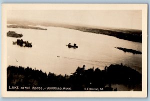 Warroad Minnesota MN Postcard RPPC Photo Lake Of The Woods 1951 Posted Vintage