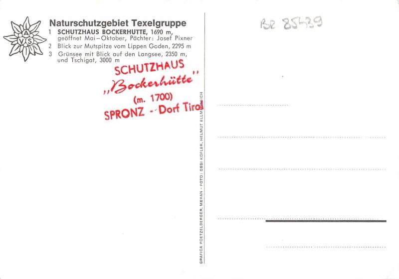 BR85439 texelgruppe schutzhaus bockerhutte netherlands