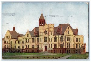 Rock Island Illinois Postcard Villa De Chantel Exterior Building c1910 Vintage