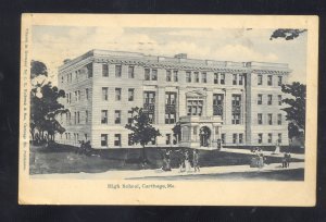 CARTHAGE MISSOURI HIGH SCHOOL BUILDING MO. 1906 VINTAGE POSTCARD