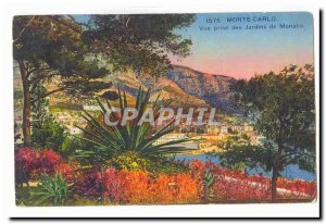 Monte Carlo Old Postcard View taken by Monaco gardens