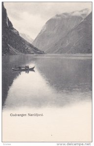 Boating, Gudvangen Naerofjord, Norway, 1900-1910s