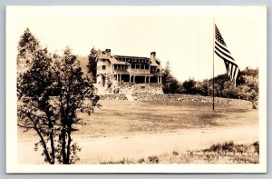 RPPC State Game Lodge Black Hills SD C1937 Postcard U22