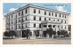 E41/ St Petersburg Florida Fl Postcard c1910 Floronton Hotel Automobile