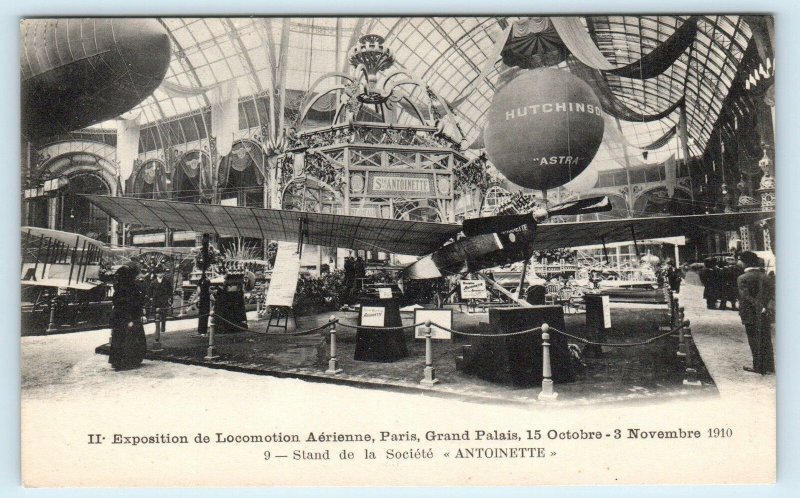 PARIS, France ~ EXPOSITION de LOCOMOTION AERIENNE  1910  Postcard