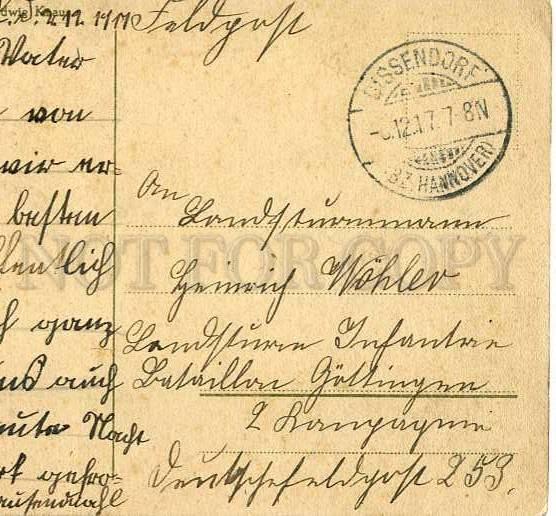 185396 JEW Types Vintage MILITARY Feldpost 1917 year