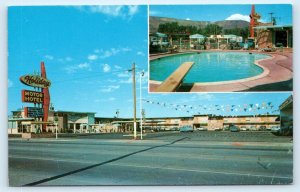 YAKIMA, WA Washington ~ Roadside HOLIDAY MOTOR HOTEL c1950s Postcard