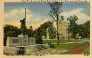 ME - Augusta. WWI Memorial, Rotary Cycle