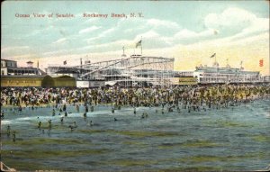 Rockaway Beach New York NY Long Island Amusement Park Seaside c1900s Postcard