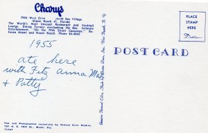 10687 Charys Restaurant, Miami Beach, Florida 1955