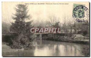 Old Postcard Chalons Sur Marne Bridge Race of Ornesson