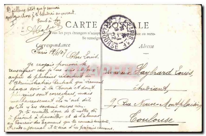 Postcard The Old Paris Seven Bridges