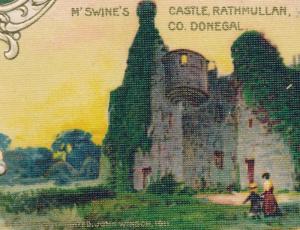 St Patrick's Day Greetings M'Swine's Castle Rathmullan Co Donegal Ireland pm1912