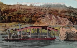 H10/  Marysville California Postcard c1910 Gold Dredge Sacramento River