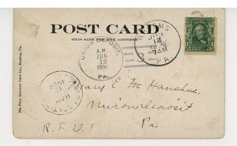 PA - Reading. The Boulevard, Mt Penn & Reading ca 1905