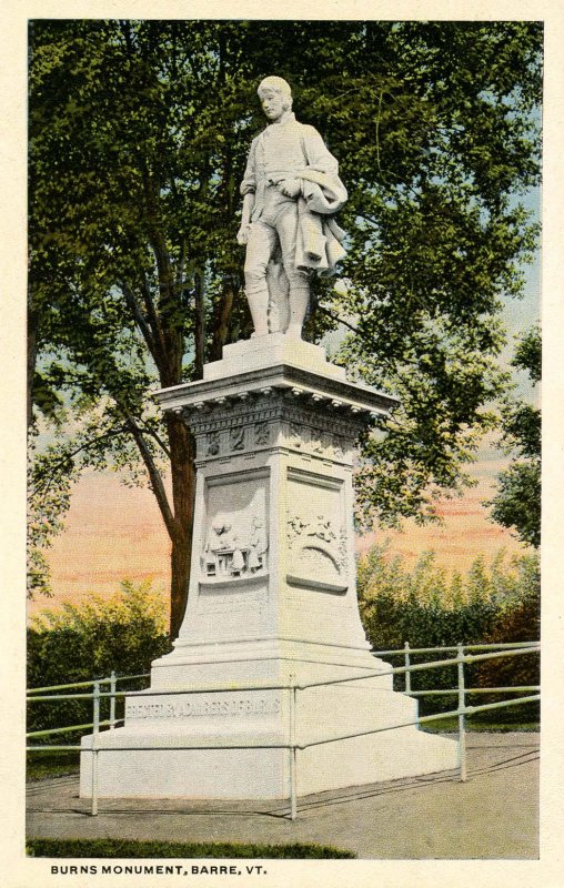 VT - Barre. Burns Monument