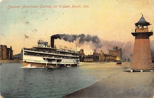 Americana River Steamship Crystal Beach Ontario Canada Ferry Boat Ship 