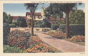 North or Patio Garden Mission San Juan Capistrano California Curteich