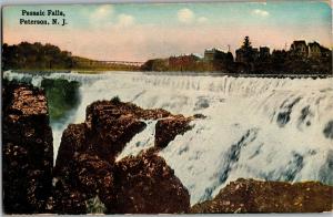 Passaic Falls, Paterson NJ Vintage Postcard Q08