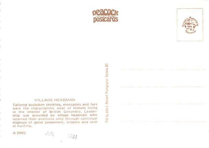 Interior Salish Chief - Victoria, BC, Canada