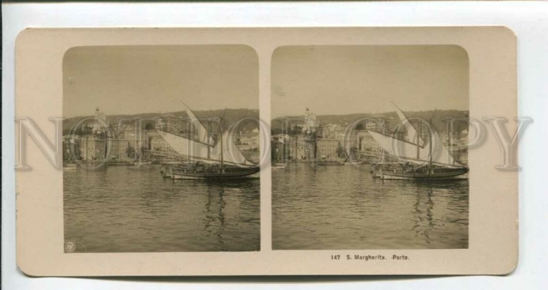 3107325 ITALY S.Margheritta Porto Vintage STEREO PHOTO