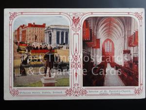 Ireland: Dublin, Princess Street and St. Patrick's Church c1909 - shows trams