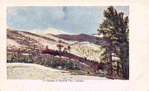 Summit of Marshall Pass Colorado 1910s embossed postcard