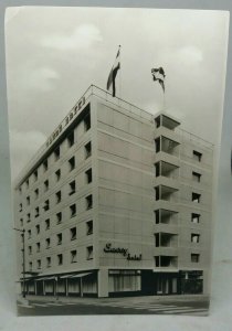 Vintage Postcard Front View Savoy Hotel Rotterdam Holland 1960s