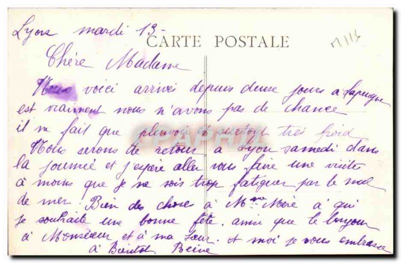 La Prugne (Allier) View Generale Old Post Card